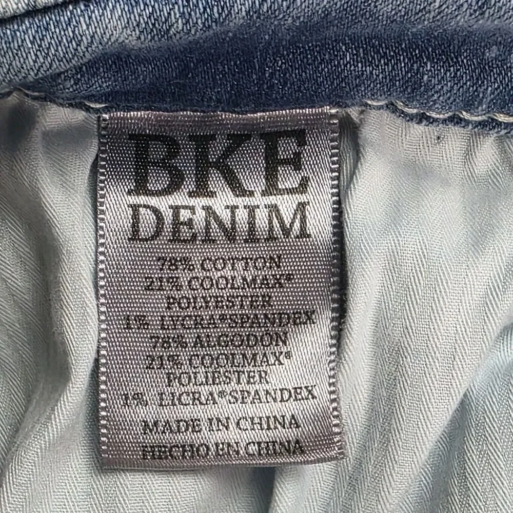 BKE Alec Men's 30S Blue Straight Leg Stretch Casual Denim Jeans